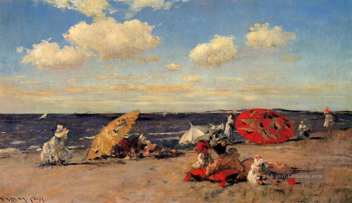 Am Meer Impressionismus William Merritt Chase Strand Ölgemälde